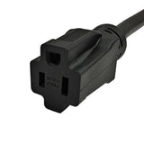 Parkworld 79551 NEMA 5-15 Port Plug Assembly Power Inlet, NEMA 5-15P to 5-15R 1.5FT