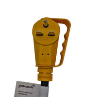Parkworld 65535 NEMA 6-30P to 6-20R (T-blade 6-15R) Tri-outlets 1FT