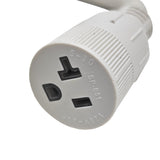 Parkworld 691975 RV Pigtail Shore Power 30A Male L5-30P to 5-15R Female 15A Dogbone Adapter Power Cord Twist Lock L5-30P Male to 5-15R Female