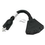 Parkworld 65375 NEMA L14-20P to 2 of 5-20R(T-Blade 5-15R) and 6-20R(T-Blade 6-15R) 1FT