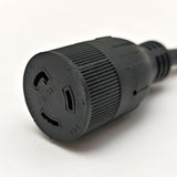 Parkworld 65429 NEMA 6-15P to L5-20R Adapter Cord, Output 15amp 125volt 1FT