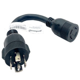 Parkworld 61315 AC Adapter Cord NEMA L21-30P to L14-30R 1 Feet