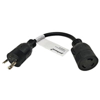 Parkworld 65405 NEMA L6-20P to L5-30R Adapter Cord, Output 20amp 125volt 1FT