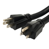 Parkworld 61544 Combiner, Household Regular (2) 5-15 Plug Male to RV 14-50 Receptacle Female, (2) 5-15 to 14-50R V Adapter Cord