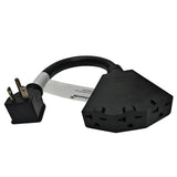 Parkworld 65528 NEMA 6-20P to 6-20R (T-Blade 6-15R) Tri-outlets 1FT