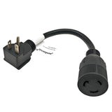 Parkworld 65412 NEMA 6-20P to L5-20R Adapter Cord, Output 20amp 125volt 1FT