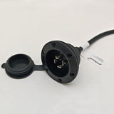 Parkworld 79728 NEMA L15-20 Port Plug Assembly Power Inlet NEMA L15-20P Molded with 12AWG Power Cord 6FT