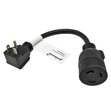 Parkworld 65436 NEMA 6-20P to L5-30R Adapter Cord, Output 20amp 125volt 1F