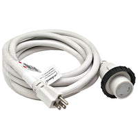 Parkworld 691968 Shore Power Adapter Cord Household 15A Male 5-15P to L5-30R RV/Camper/Marine 30A Female with Locking Ring