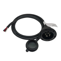 Parkworld 79728 NEMA L15-20 Port Plug Assembly Power Inlet NEMA L15-20P Molded with 12AWG Power Cord 6FT