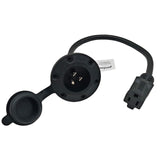 Parkworld 79551 NEMA 5-15 Port Plug Assembly Power Inlet, NEMA 5-15P to 5-15R 1.5FT