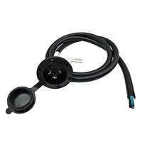 Parkworld 79698 NEMA L7-30 Port Plug Assembly Power Inlet NEMA L7-30P Molded with 10AWG Power Cord 6FT