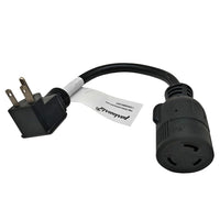 Parkworld 65443 NEMA 6-15P to L5-30R Adapter Cord, Output 15amp 125volt 1FT