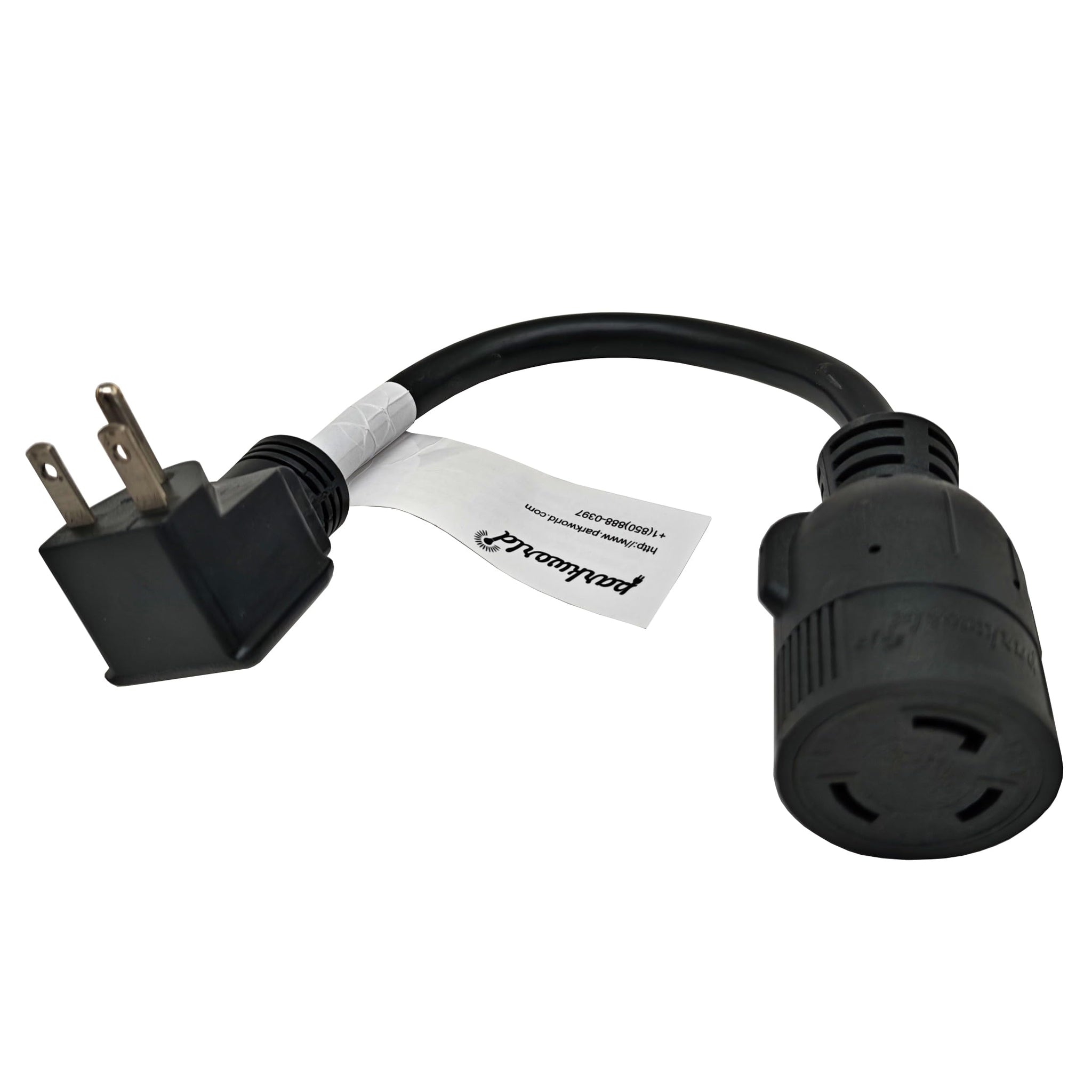 Parkworld 65443 NEMA 6-15P to L5-30R Adapter Cord, Output 15amp 125vol
