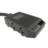 Parkworld 64873 NEMA 14-50P to 5-20R (T-Balde 5-15R) Adapter Cord with 20amp Circuit  Breaker, RV 4-Prong 50A Plug to 4 of Household regular 3-Prong 15A Outlet