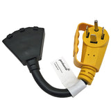 Parkworld 65337 NEMA 14-60P to 2 of 5-20R(T-Blade 5-15R) and 6-20R(T-Blade 6-15R) 1FT