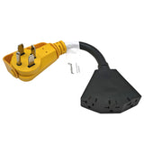 Parkworld 65337 NEMA 14-60P to 2 of 5-20R(T-Blade 5-15R) and 6-20R(T-Blade 6-15R) 1FT