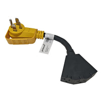 Parkworld 65351 NEMA 14-30P to 2 of 5-20R(T-Blade 5-15R) and 6-20R(T-Blade 6-15R) 1FT