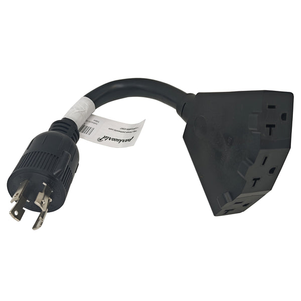 Parkworld 65368 NEMA L14-30P to 2 of 5-20R(T-Blade 5-15R) and 6-20R(T-Blade 6-15R) 1FT