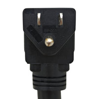 Parkworld 65566 NEMA 5-15 Male Plug split to (3)5-20 Female Receptacle, Household Regular 3-Prong 15 AMP 125 Volt Splitter Adapter Cord 1FT