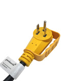 Parkworld 65597 NEMA 5-50 Male Plug to (3) 5-20 Female Receptacle, 3-Prong 50 AMP 125 Splitter Adapter Cord 1FT