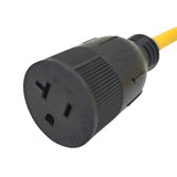 Parkworld 65603 NEMA 5-50 Male Plug to 5-20 Female Receptacle, 3-Prong 50 AMP 125 Splitter Adapter Cord (6FT)