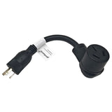 Parkworld 65856 NEMA L6-20P to 10-50R, Locking 20A 250V to Industrial 50A 250V Adapter Cord, (1FT)