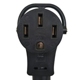 Parkworld 65887 Industrial Range, Stove, Oven NEMA 14-60P to 14-50R Adapter Cord, Straight to Right-Angle, 4-Prong, 50 AMP, 250 Volts, 12500 Watts (1.5FT)