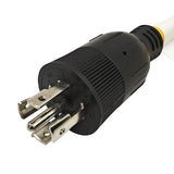 Parkworld 65962 AC Adapter Cord NEMA L21-20P to L21-30R 1.5 Feet