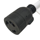 Parkworld 66532 NEMA L6-30R to L6-30R, 3-Prong 30A 250V Female to Female Adapter Cord 12 inch