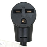 Parkworld 66549 NEMA L6-30R to 6-30R, 3-Prong 30A 250V Female to Female Adapter Cord 12 inch
