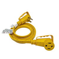 Parkworld EV Extension Cord, Dryer 4-Prong NEMA 14-30 Flat Extension Cord, EV 14-30P to 14-30R, 30A, 125V/250V, 7500W (15FT)