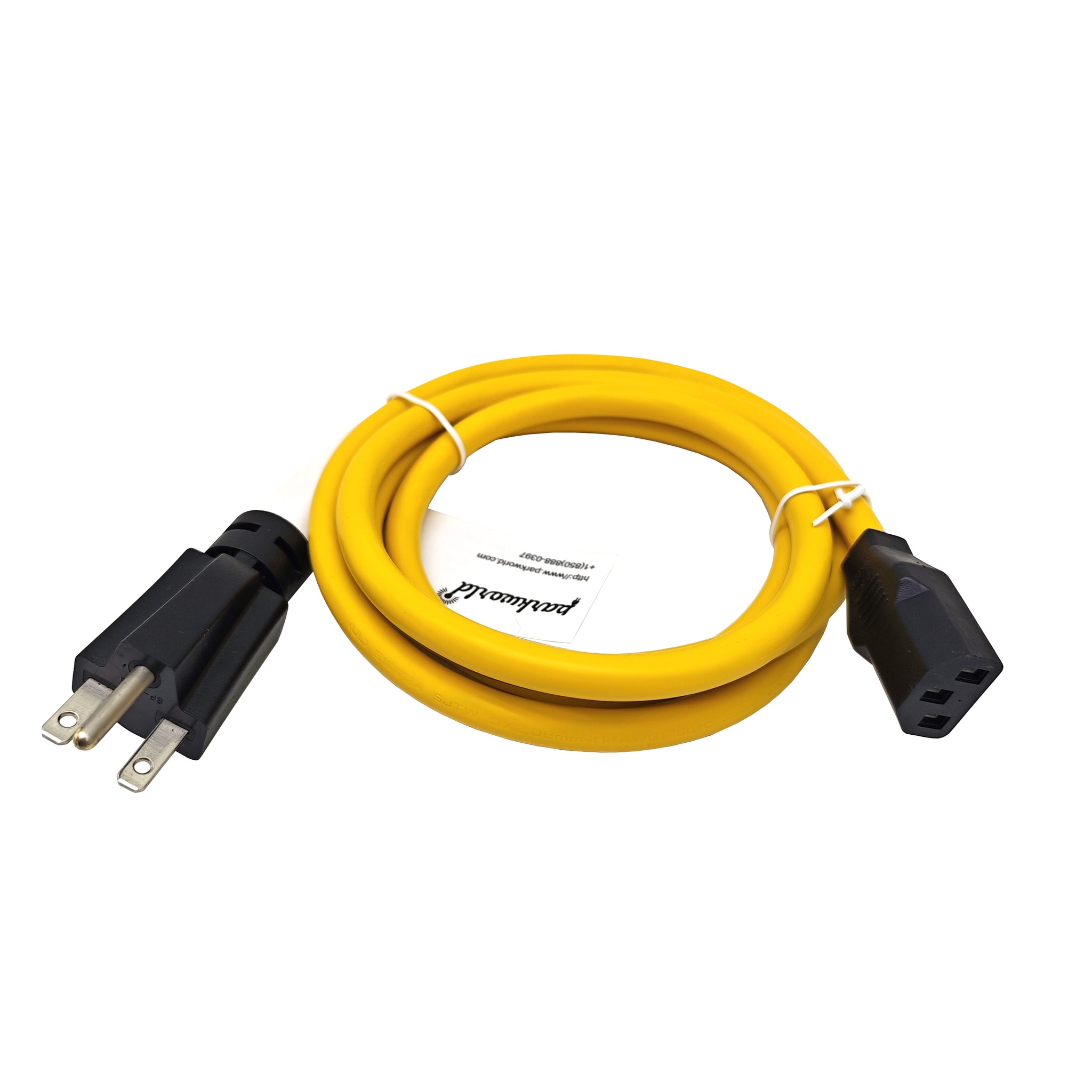 Parkworld 67546 Computer Power Cord NEMA 6-15P to IEC C13, 15A, 250V,