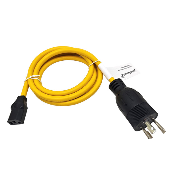 Parkworld 67607 Computer Power Cord NEMA L5-20P to IEC C13, 16A, 125V, SJTW 14AWG/3C (6FT)