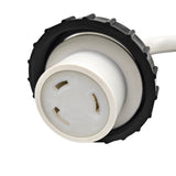 Parkworld 691968 Shore Power Adapter Cord Household 15A Male 5-15P to L5-30R RV/Camper/Marine 30A Female with Locking Ring