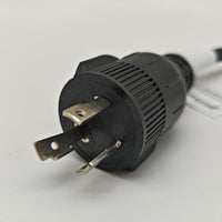 Parkworld 65504 NEMA L6-30P to 6-20R (T-Blade 6-15R) Tri-outlets 1FT