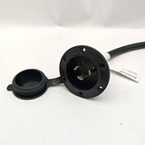 Parkworld 79698 NEMA L7-30 Port Plug Assembly Power Inlet NEMA L7-30P Molded with 10AWG Power Cord 6FT