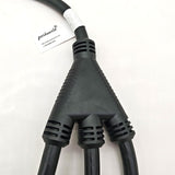 Parkworld Splitter Cord 20 or 30 AMP for DIY Assembly 3-Prong or 4-Prong 4 connectors, W Part Molded with STW Cable Outdoor PVC Jacket 3FT