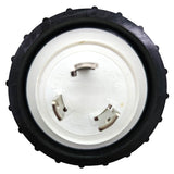 Parkworld 691975 RV Pigtail Shore Power 30A Male L5-30P to 5-15R Female 15A Dogbone Adapter Power Cord Twist Lock L5-30P Male to 5-15R Female
