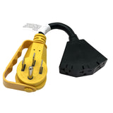 Parkworld 65344 NEMA 14-50P to 2 of 5-20R(T-Blade 5-15R) and 6-20R(T-Blade 6-15R) 1FT