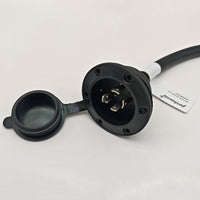 Parkworld 79735 NEMA L15-30 Port Plug Assembly Power Inlet NEMA L15-30P Molded with 10AWG Power Cord 6FT