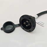 Parkworld 79735 NEMA L15-30 Port Plug Assembly Power Inlet NEMA L15-30P Molded with 10AWG Power Cord 6FT