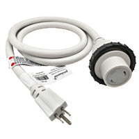Parkworld 691968 Shore Power Adapter Cord Household 15A Male 5-15P to L5-30R RV/Camper/Marine 30A Female with Locking Ring