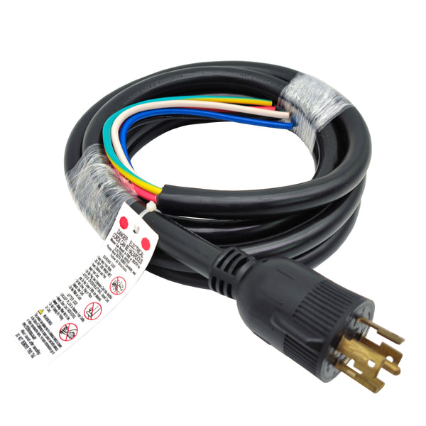 Parkworld 78882 NEMA L21-30 Plug Twist Lock Male with Power Cord (L21-30P, 8FT)