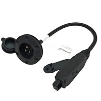 Parkworld 79568 NEMA 5-15 Port Plug Assembly Power Inlet, NEMA 5-15P to 5-15R Tri-outlets 1.5FT