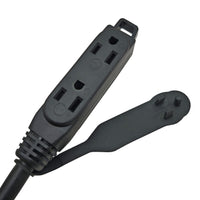 Parkworld 79568 NEMA 5-15 Port Plug Assembly Power Inlet, NEMA 5-15P to 5-15R Tri-outlets 1.5FT