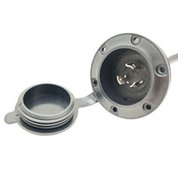Parkworld 79681 NEMA L7-20 Port Plug Assembly Power Inlet NEMA L7-20P Molded with 12AWG Power Cord 6FT