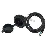 Parkworld 79681 NEMA L7-20 Port Plug Assembly Power Inlet NEMA L7-20P Molded with 12AWG Power Cord 6FT