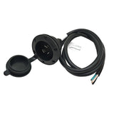 Parkworld 79681 NEMA L7-20 Port Plug Assembly Power Inlet NEMA L7-20P Molded with 12AWG Power Cord 6FT