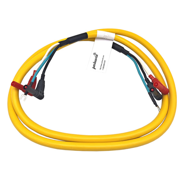 Parkworld 79865 Accessories Replacement Generator Parallel Cables Kit for Inverter Generators, 30 Amp, Right Angle 6 Feet, Yellow